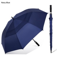 Parapluie de golf coupe-vent à double couche, ouverture automatique, 30 pouces, logo personnalisé, design surdimensionné, style classique, article promotionnel pour adultes