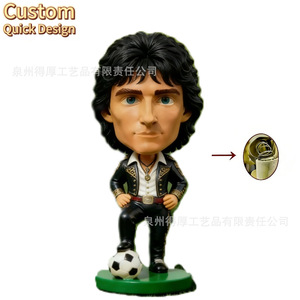 Figura de cantante de rock con diseño de cabeza a la deriva, decoración contemporánea para sala de estar, regalo de cumpleaños, resinas sintéticas - Product Image 3