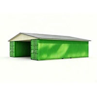 Couverture de conteneur en acier coloré résistant aux intempéries, ignifuge, pour entrepôt extérieur, robuste pour entrepôt d'eau extérieur et usine
