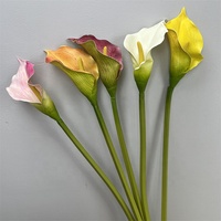 Haute qualité vraie touche Calla lys fleurs artificielles blanc rose Calla fleur de lys pour Table fête de mariage décoration de la maison
