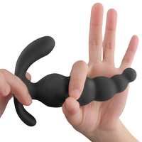 Perles anales en silicone S-hande, double vibration, grande taille, stimulateur de prostate, vibrateur anal pour femmes