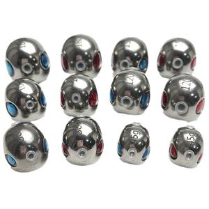 Plomb de pêche en tungstène 97% en forme de tête d'oiseau, yeux rouges <span class=keywords><strong>et</strong></span> bleus, en alliage d'acier tungstène à haute densité, pour la pêche au leurre - Product Image 6