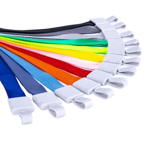 Beliebte Polyester <span class=keywords><strong>Lanyard</strong></span> mit Logo Custom ized Kunststoff haken Eco-Friend Woven ID Badge Holder - Product Image 1