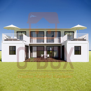 Casa Contenedor Desmontable, Villa Moderna Rectangular, Espesor Estándar, Espacio de Vida al Aire Libre - Product Image 1