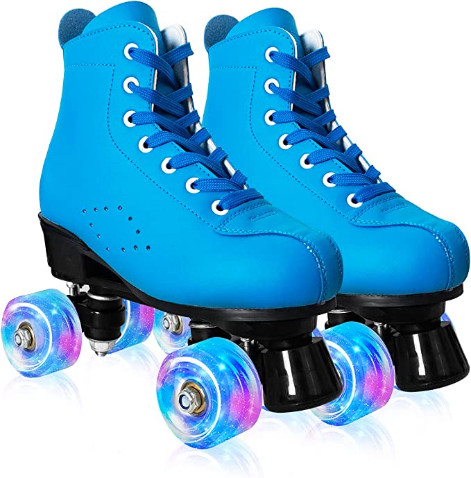 Blue-flashing wheels