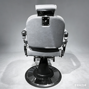 Chaise de barbier professionnelle robuste en cuir synthétique, durable, inclinable hydrauliquement, avec repose-pieds double usage, écologique, XINMAN - Product Image 3