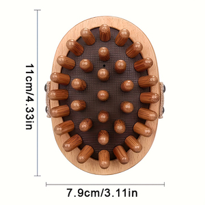 <span class=keywords><strong>Brosse</strong></span> de massage portable en bois <span class=keywords><strong>anti</strong></span>-cellulite, peigne de massage corporel, drainage lymphatique, pagaie de Guasha, masseur de méridiens - Product Image 6