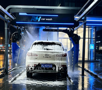Machine de lavage de voitures en tunnel à faible consommation d'eau, fonctionnement continu longue durée, marge de profit élevée, pour installation en station de lavage en libre-service