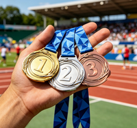 Médailles en métal de haute qualité, design durable, personnalisées, en alliage de zinc, pour marathon, taekwondo, sports, trophées, plaques