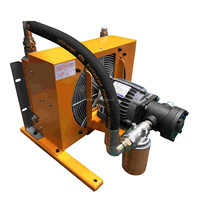 Échangeur de chaleur à plaques en aluminium combiné avec refroidisseur d'huile hydraulique et ventilateur pour compresseur d'air à vis rotatif