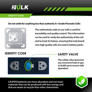 แบตเตอรี่ทรงปริซึม 3.2V 280Ah/314Ah สำหรับสต็อก EU ใช้กับระบบกักเก็บพลังงานแสงอาทิตย์ 8000 รอบ DIY 12V/24V/48V - Product Image 2