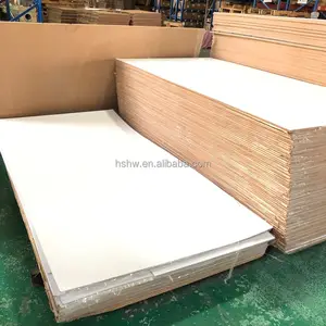 Бесплатные образцы, поставка с завода, односторонний белый глянцевый 3 мм деревянный лист, сублимационная доска МДФ