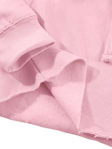 Jersey de punto grueso de invierno de alta calidad para mujer, Top corto con capucha, ropa informal, 100% de algodón, sudaderas con capucha para mujer a la venta - Product Image 4