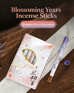 Bâtons d'encens <span class=keywords><strong>aromatiques</strong></span> biologiques personnalisables en gros <span class=keywords><strong>pour</strong></span> usine, 20g/21cm, <span class=keywords><strong>pour</strong></span> bureau, maison, extérieur et fêtes - Product Image 6