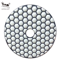 LITTLE ANT Disque abrasif multi-trous diamanté de 125 mm pour polissage à sec, tampons de polissage OEM 5 pouces 6 9 pour granit, marbre, pierre frittée