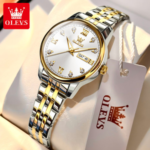 OLEVS – montre à Quartz en or Rose pour femmes, montre-bracelet de luxe de grande marque pour filles, horloge Relogio Feminino, 5525 - Product Image 6
