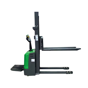 Apilador de paletas eléctrico de 1,5 toneladas y 2 toneladas, altura de elevación con precio de fábrica, apilador eléctrico completo, apilador pequeño barato a la venta - Product Image 1