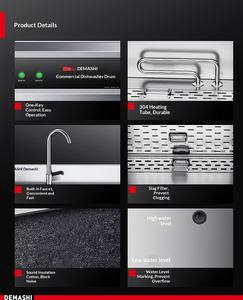 Lave-légumes commercial JEEKI en acier inoxydable à double cuve, nettoyage automatique à eau froide, monophasé 220-240V pour - Product Image 6