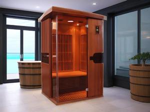 شبشب حديث داخلي بعيد من 1 شخص ، سخان أحمر منخفض EMF ، تصميم ساونا كهربائي لشخص واحد - Product Image 4