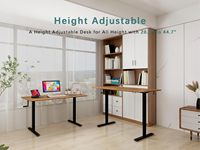 Bureau d'ordinateur moderne en métal à manivelle IE S800 – Vente directe usine – Table de bureau réglable assis-debout convertible et extensible 70-116 cm