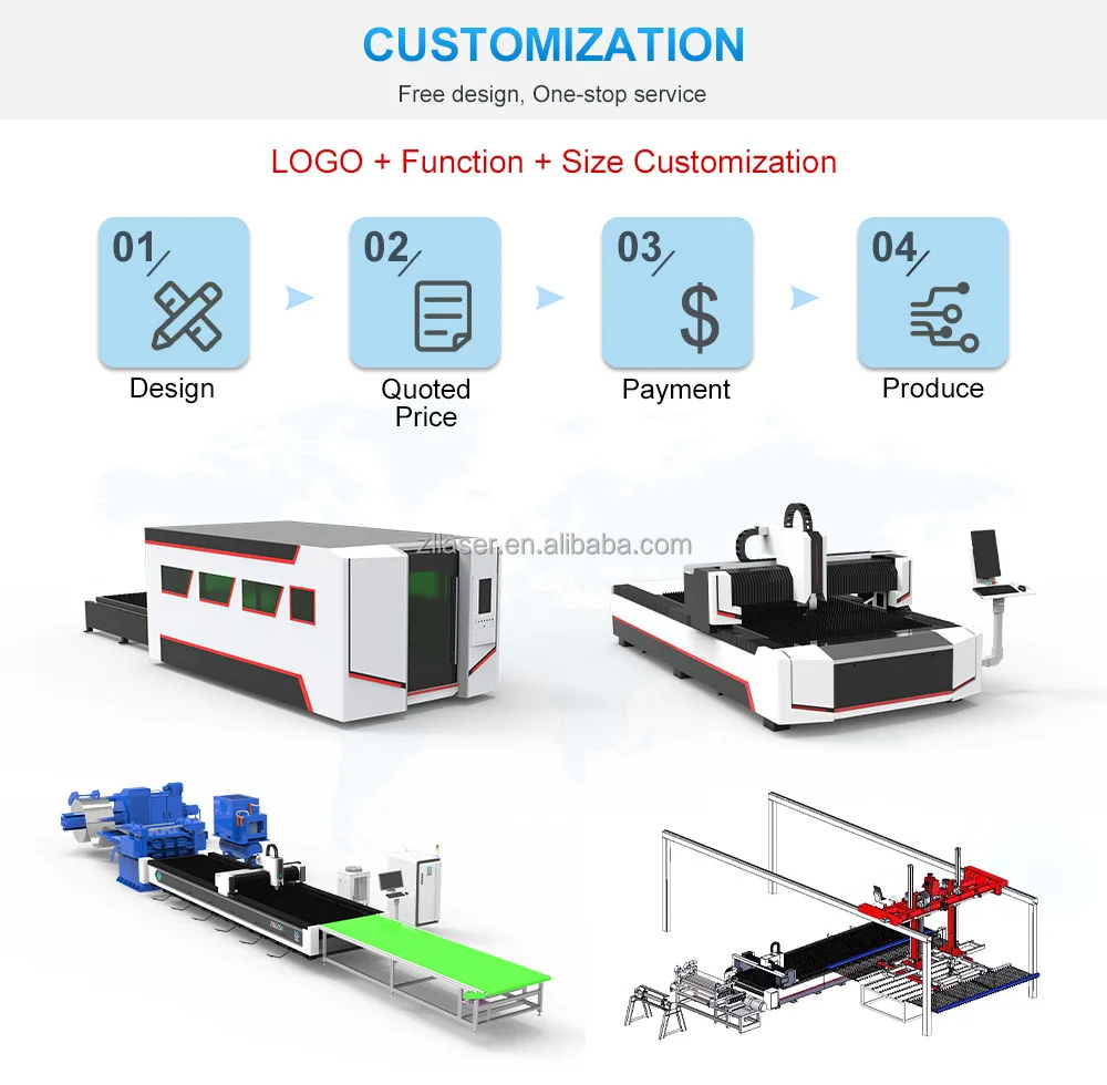 Double Bed Full Cover Sheet Metal Laser Cutter 6000x1500mm