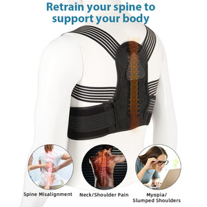 Correttore di Postura Regolabile con Supporto in Acciaio e PP, Doppie Cinghie a Y per Allineamento della Colonna Vertebrale e Sollievo dal Dolore alla Schiena - Product Image 6