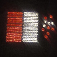 Clou de route jaune, blanc, rouge, vert, noir, 43 perles en verre, réflecteur oeil de chat, perles en verre hautement réfléchissantes