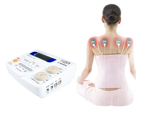Vierkanaliges Elektrisches Körpermassagegerät Elektrische Akupunktur-Physiotherapie <span class=keywords><strong>TENS</strong></span>-Gerät für Rücken- und Fußschmerzen - Product Image 2