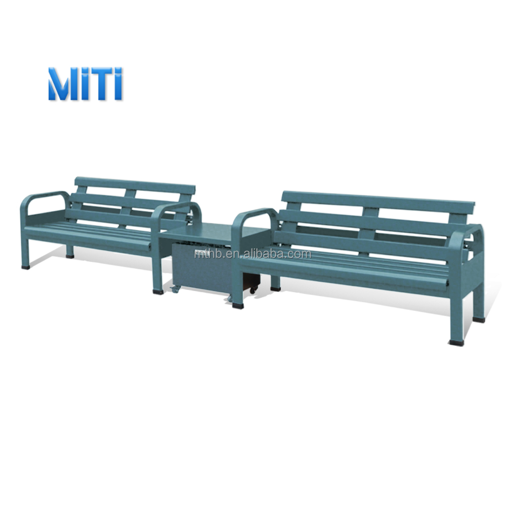 Sillas dobles verdes + Mesa