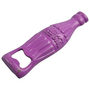 Abridor de botellas púrpura de hierro fundido, diseño de diseñador de Metal, acabado pintado, el mejor para Hotel, restaurante y Bar - Product Image 1