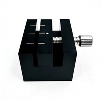 Herramientas de reparación de relojes hechas a mano, piezas de plástico duro para correas, base de sujeción para correas, herramienta para quitar y fijar correas, base de sujeción en blanco y negro