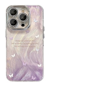 <span class=keywords><strong>Cover</strong></span> per <span class=keywords><strong>iPhone</strong></span> <span class=keywords><strong>13</strong></span>/14/15 <span class=keywords><strong>Pro</strong></span> con Supporto Magnetico in TPU Opaco, Design Farfalla Sfumato <span class=keywords><strong>Viola</strong></span>, Stile Femminile con Supporto Integrato - Product Image 4