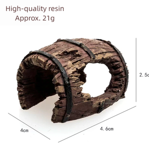 Adorno de Acuario Vintage de Resina en Forma de Túnel, Refugio para Peces Pequeños y Camarones - Product Image 2