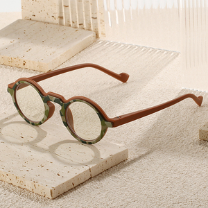 HS2172 unisexe mode lunettes correctives 1pc PC cadre rond presbytie lunettes de lecture 1.0-4.0 disponible en orange et rouge - Product Image 1