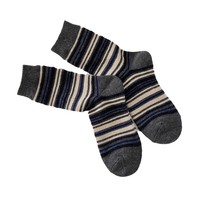 Chaussettes fines et chaudes à rayures pour femmes, style coréen, automne/hiver