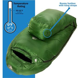 Aegismax Dusk <span class=keywords><strong>Sac</strong></span> <span class=keywords><strong>de</strong></span> <span class=keywords><strong>Couchage</strong></span> Offre Spéciale Extérieur avec Drap pour Été Camping Randonnée pour l'Hiver Vert Voyage Confortable Printemps 1kg - Product Image 4