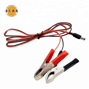Câble de connexion à prise cc, 12V, 10 pièces, avec Clip <span class=keywords><strong>crocodile</strong></span>, fabrication, <span class=keywords><strong>rouge</strong></span>, noir - Product Image 4