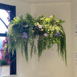 Artificial Wedding <b>Flowers</b> Eucalyptus Soft Rubber High Simulation <b>Single</b> Branch Outdoor Decor - Product Image 1