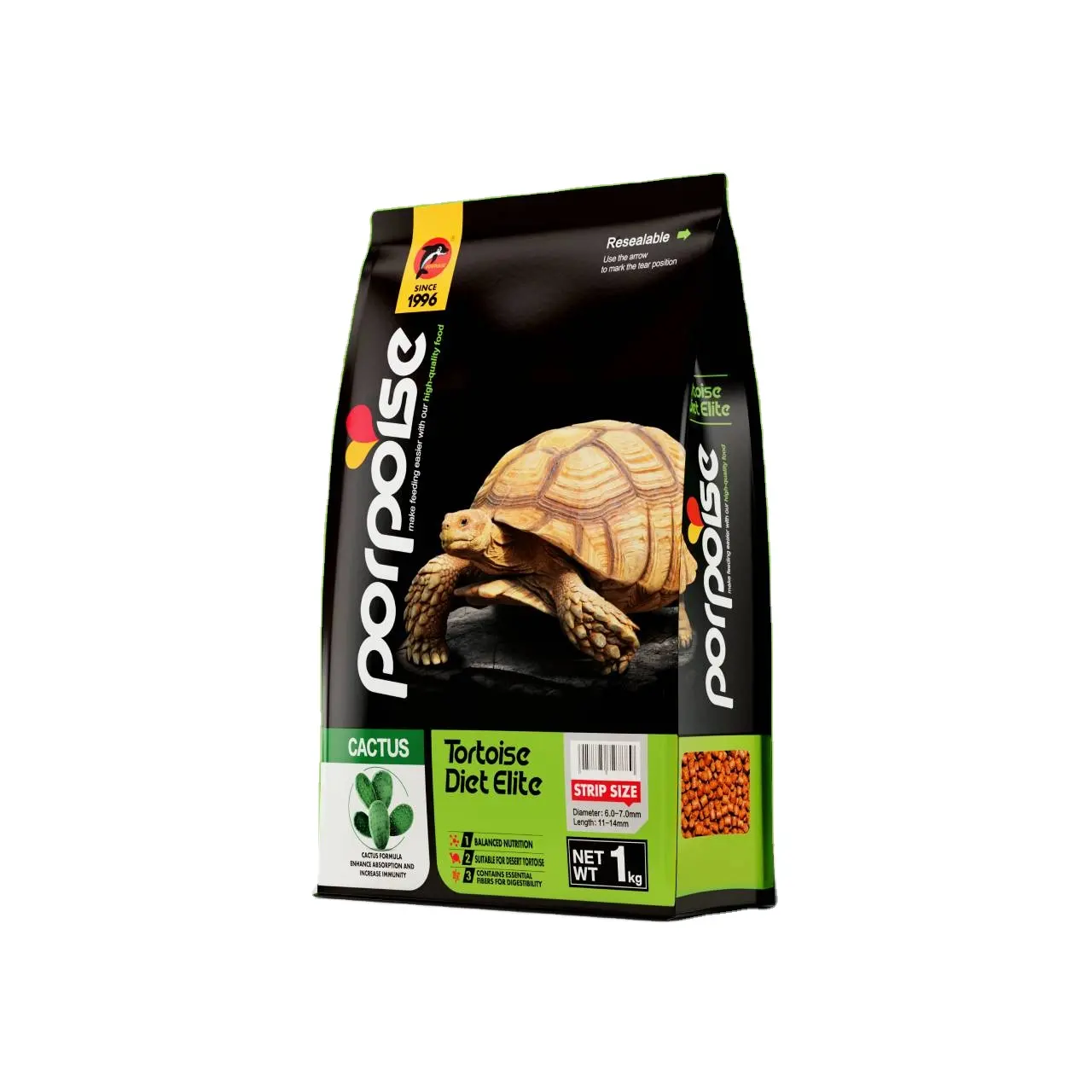 Alimento para tortugas reptiles, 1kg, exportado, calidad, alto en proteínas