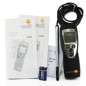 สินค้าของแท้ดั้งเดิม Testo 425 - เครื่องวัดความเร็วลมแบบลวดร้อน - Product Image 6