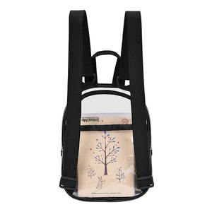 Sac à dos transparent en PVC, sac de voyage clair, sac à bandoulière, sac de sport approuvé pour le terrain, mini sac d'école étanche pour enfant - Product Image 6