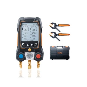 Testo 550s Smart Set - Manomètre numérique intelligent pour réfrigérant avec plage de mesure de -0,1 à 6 MPa - Température de fonctionnement de -10°C à +50°C - Product Image 1
