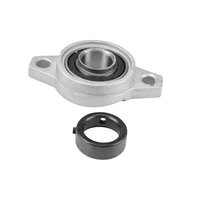 Unité de roulement à bride en alliage de zinc UFL005 UFL006 UFL007, boîtier ovale à 2 boulons, précision P6, durable, faible bruit, pour usage industriel