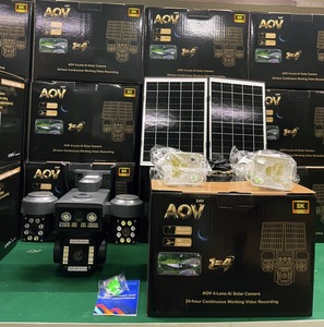 S9 Factory Cheap Price Home and Outdoor Use IP66 Waterproof 4 Lens PTZ 360 Degree Rotation 4G 5MP Solar CCTV Security <b>Camera</b> New - Product Image 2