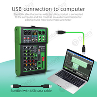 Profesyonel DI-4UX 4-Channel 99DSP yankı etkisi mikser BT5.0 48V Phantom sahne ev amplifikatör PC kayıt ve DJ konsolu için