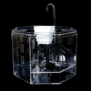 Transparante Thuis Desktop Mini Aquarium <span class=keywords><strong>Betta</strong></span> & Gold Vis Afneembare Acryl <span class=keywords><strong>Tank</strong></span> - Product Image 2