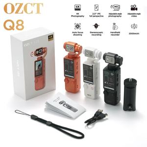Caméra d'action de poche 4K de qualité supérieure en gros 180 °   Caméscope Vlog avec <span class=keywords><strong>objectif</strong></span> rotatif, écran de 1,9 pouce, caméra numérique d'action Q8 - Product Image 4