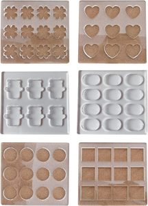 Dakwartz Acrylique Cookie Moule Ours Carré Géométrique Amour Ovale Cutters pour DIY Cuisson Biscuits Fondant Cutter Moule - Product Image 3