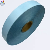 Ruban de satin en polyester en gros d'usine, rouleau de ruban de satin double face multicolore, satin entièrement mat