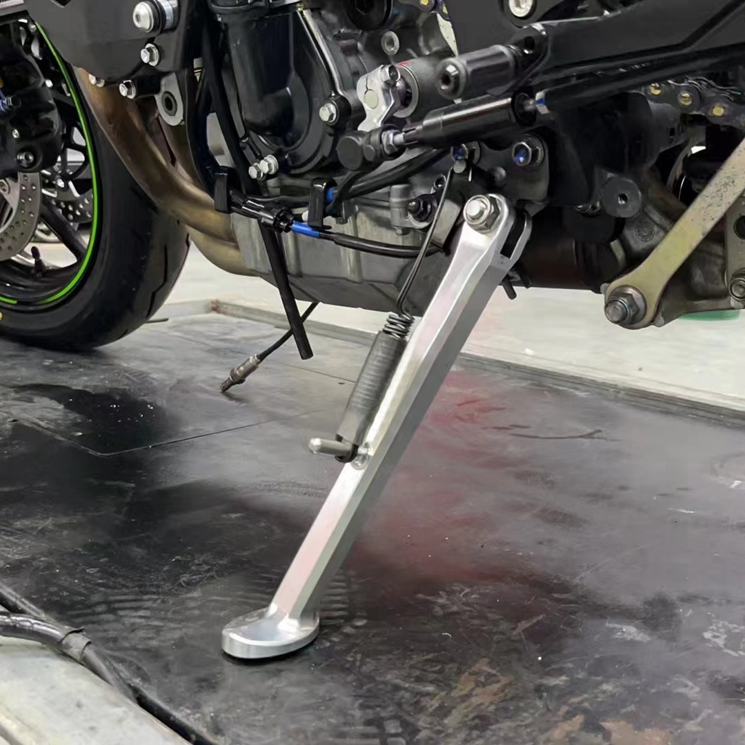 ZX6R 7075 Aluminum Alloy Side Stand Foot Side Plate Kickstand